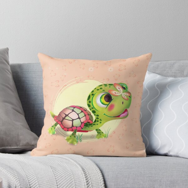 Item preview, Tortuga pintada con mariposas designed and sold by Mixed-Mediums.