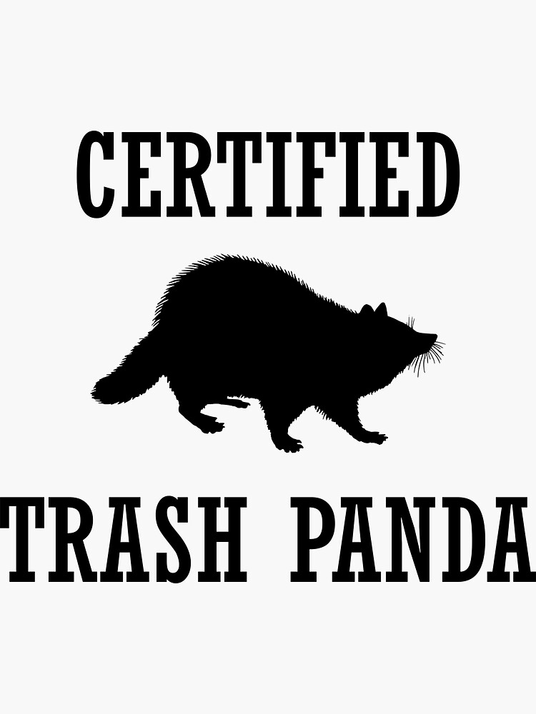 "TRASH PANDA" Sticker by jokertoken Redbubble
