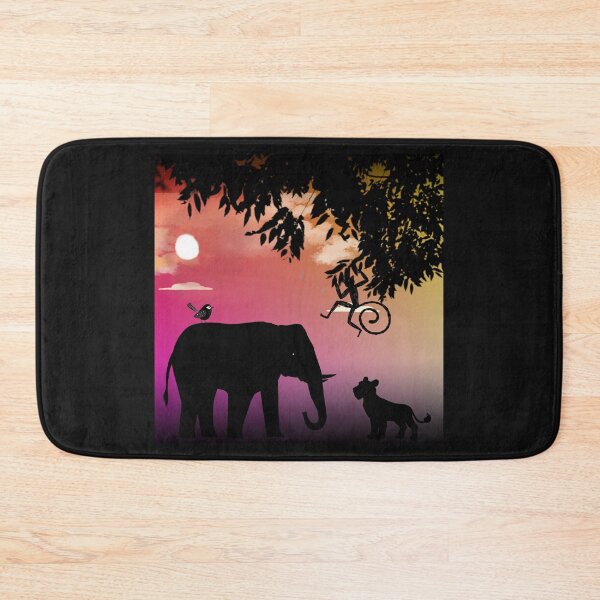 Item preview, Animal Friends in the Jungle,sunset designed and sold by zzzozzo.