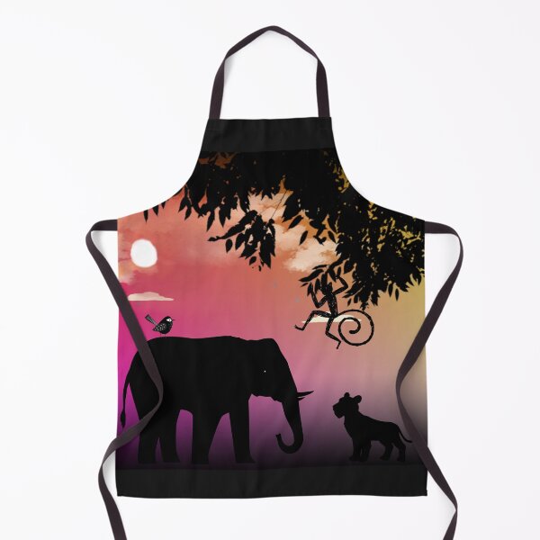 Item preview, Animal Friends in the Jungle,sunset designed and sold by zzzozzo.