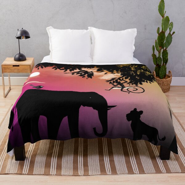 Item preview, Animal Friends in the Jungle,sunset designed and sold by zzzozzo.