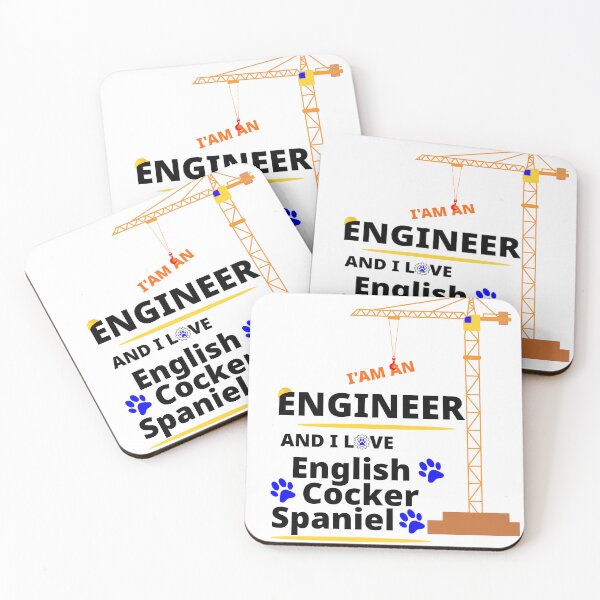Item preview, i am a engineer and i love English Cocker Spaniel designed and sold by Jadir.