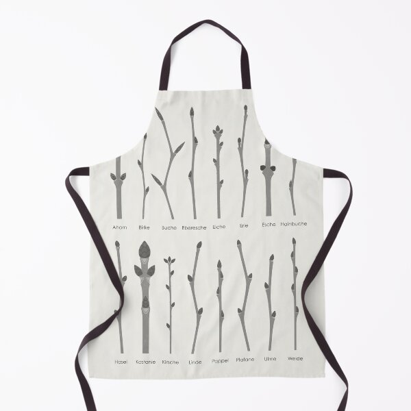 Item preview, Native tree buds and tree shoots infographic / chart (German) designed and sold by Iris Luckhaus.