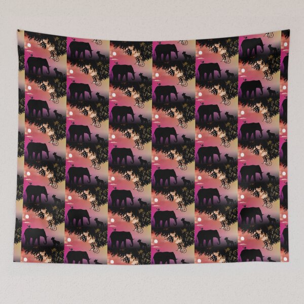 Item preview, Animal Friends in the Jungle,sunset designed and sold by zzzozzo.