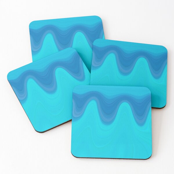 Item preview, Wavy blue abstract liquidfy designed and sold by Emotionville.