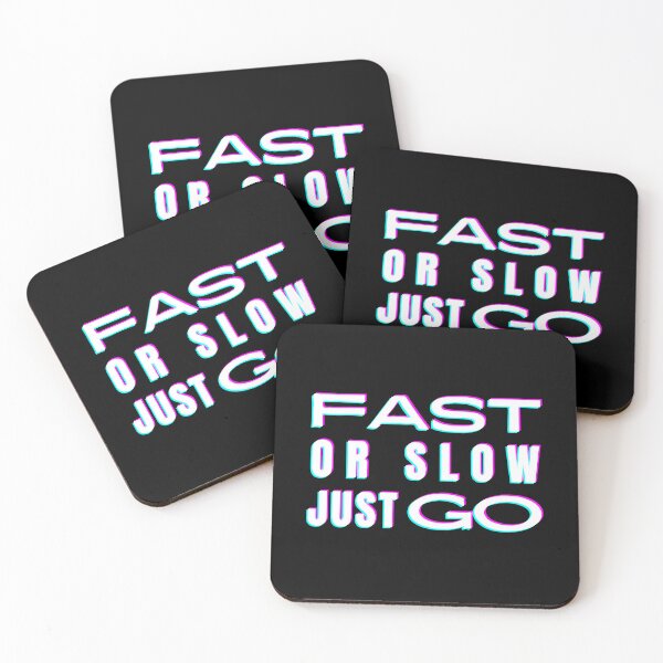 Item preview, Fast or Slow Just Go inspirational positive quote to keep moving v3 designed and sold by lucyshome.