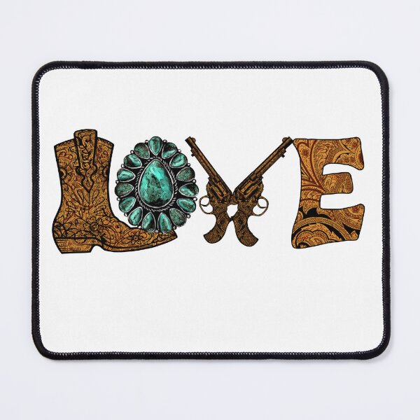 Item preview, Western  "LOVE" cowboy boots and jewerly Essential Tshirt gift for wife gift for gilfriend gift for flower lovers for botanists  designed and sold by GhostAmine.