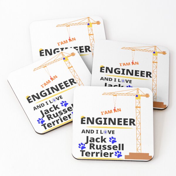 Item preview, i am a engineer and i love Jack Russell Terrier designed and sold by Jadir.