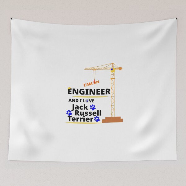 Item preview, i am a engineer and i love Jack Russell Terrier designed and sold by Jadir.