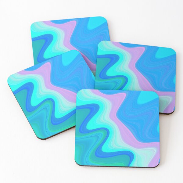 Item preview, Colorful pink blue marbled designed and sold by Emotionville.