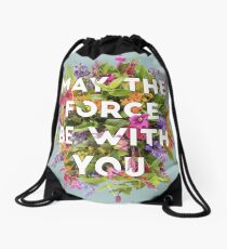 Floral Force Drawstring Bag
