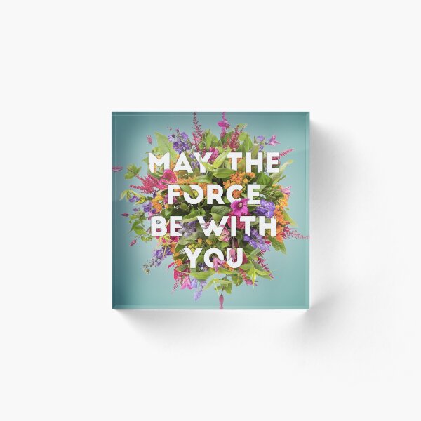 Floral Force Acrylic Block