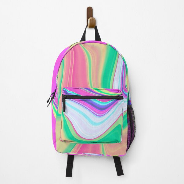 Item preview, Colorful pink green liquid marbled designed and sold by Emotionville.