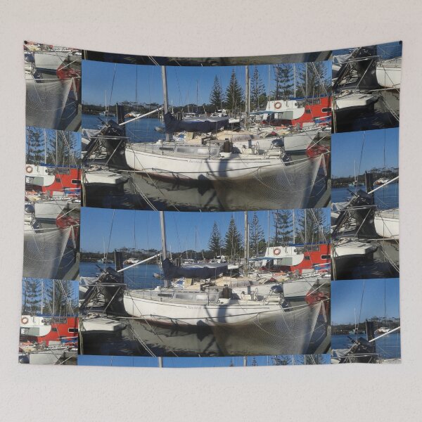 Item preview, Beautiful Boats at Brunswick Heads designed and sold by MardiGCalero.