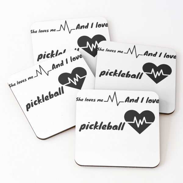 Item preview, She loves me and i love pickleball designed and sold by Stickers Hub HUB.