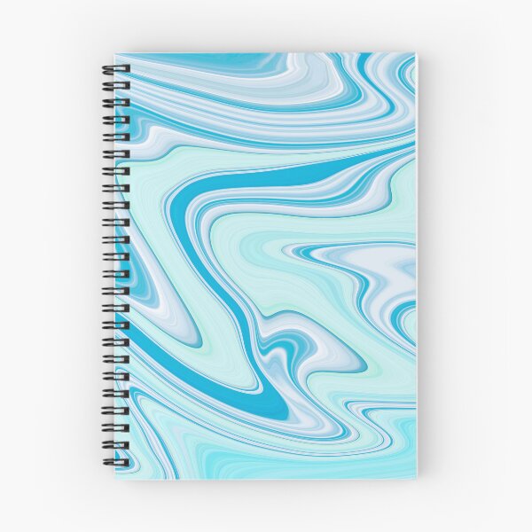 Item preview, Blue wavy liquid marbled designed and sold by Emotionville.