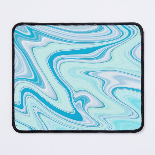 Item preview, Blue wavy liquid marbled designed and sold by Emotionville.
