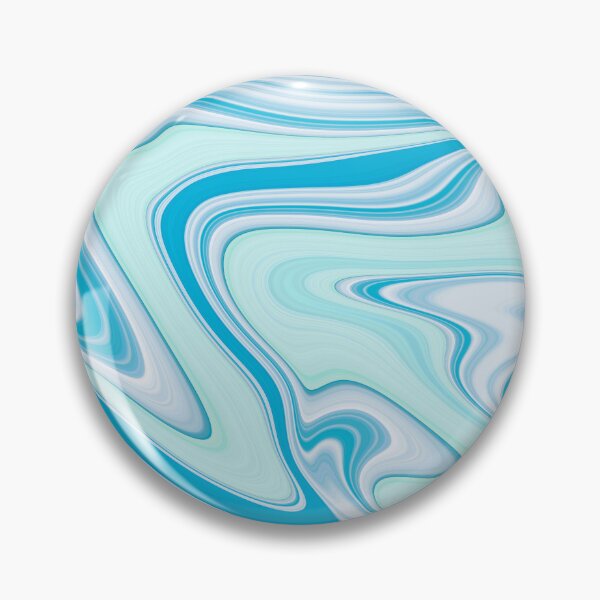 Item preview, Blue wavy liquid marbled designed and sold by Emotionville.