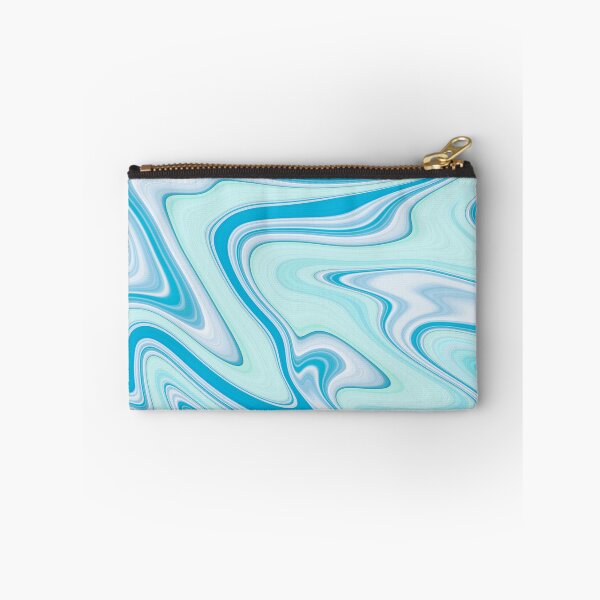 Item preview, Blue wavy liquid marbled designed and sold by Emotionville.