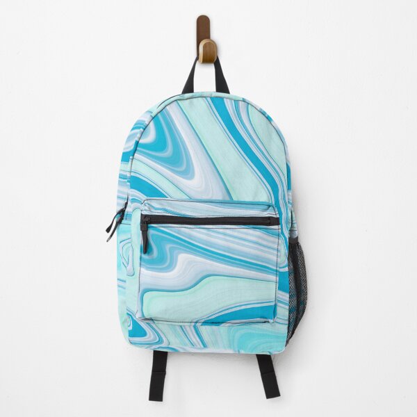 Item preview, Blue wavy liquid marbled designed and sold by Emotionville.