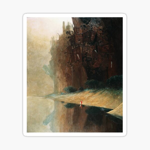 Item preview, surrealism of beksinski designed and sold by Flamingomom.