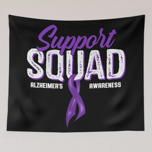 Item preview, Support Squad Alzheimer's Awareness Purple Ribbon designed and sold by DerryReinhard.