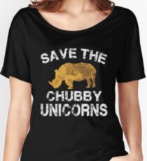 Speichern Sie die Chubby Unicorns T-Shirt Baggyfit T-Shirt
