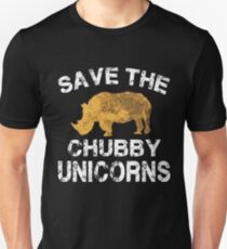 Speichern Sie die Chubby Unicorns T-Shirt Unisex T-Shirt