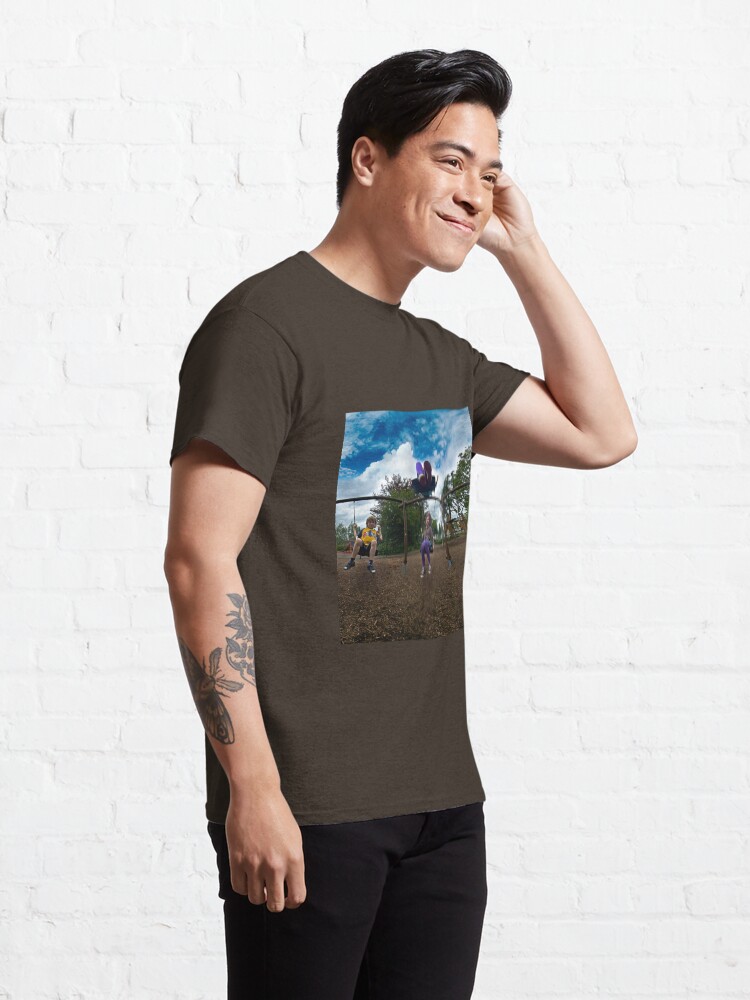 Alternate view of 3 Kids on a Swing Classic T-Shirt