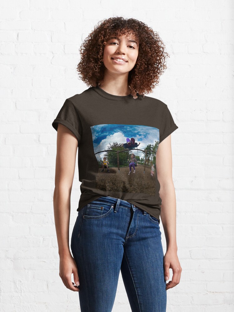 Alternate view of 3 Kids on a Swing Classic T-Shirt