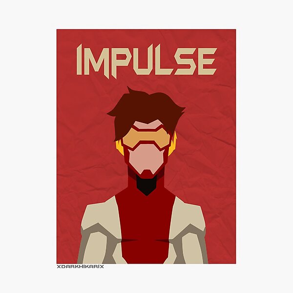 Item preview, Young Justice: Minimalist Impulse Poster designed and sold by xDarkHikarix.