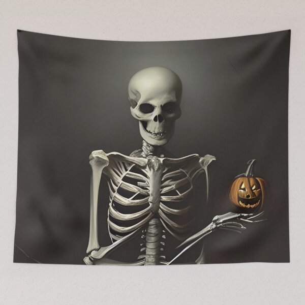 Item preview, Skeleton with Pet Pumpkin designed and sold by Horrorscape.