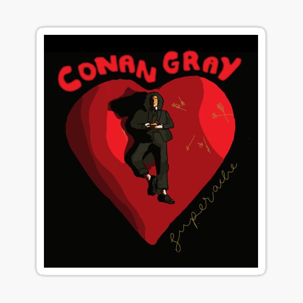 Superache Green Vinyl - Conan Gray Sticker for Sale by dreamswithheart