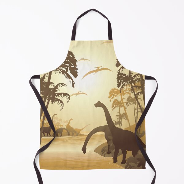 Item preview, Dinosaurs on Tropical Jurassic Landscape designed and sold by BluedarkArt.