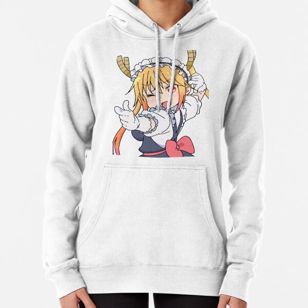 Maid Dragon- Tohru pointing pose Pullover Hoodie