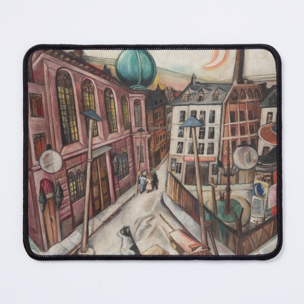 Item preview, Max Beckmann, Synagogue Frankfurt am Main 1919, Expressionism designed and sold by Mauswohn.