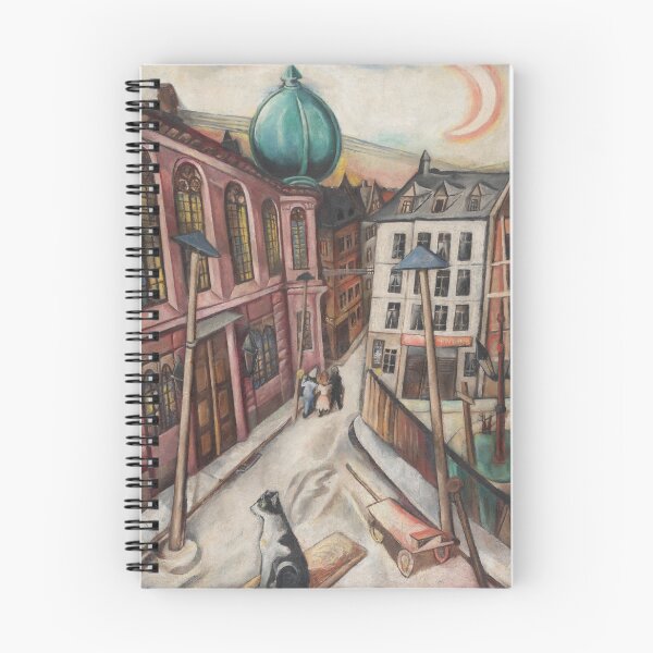 Item preview, Max Beckmann, Synagogue Frankfurt am Main 1919, Expressionism designed and sold by Mauswohn.