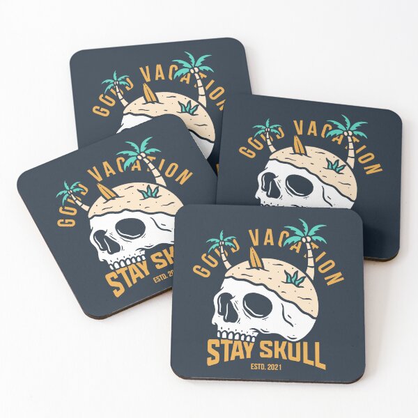 Item preview, Skull Coast Brain Illustration designed and sold by rukurustudio.