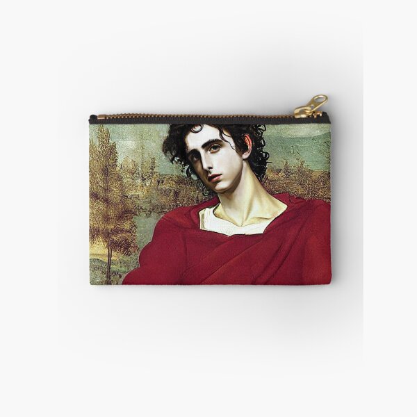 Item preview, Timothée en reposo con un vestido de terciopelo rojo pintado por Da Vinci designed and sold by SubtleSplit.