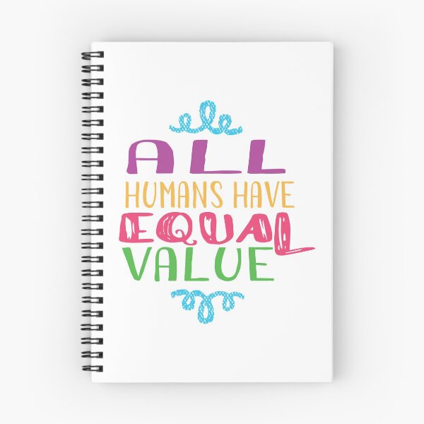 Item preview, All Humans Have Equal Value - color designed and sold by WordBubble.