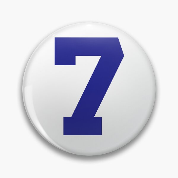 Item preview, Number 7, Blue seven, Sports number seven designed and sold by TheCultStuff.