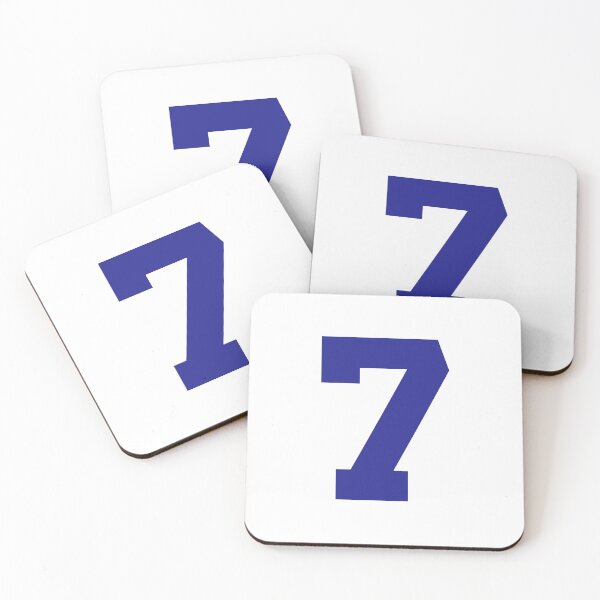 Item preview, Number 7, Blue seven, Sports number seven designed and sold by TheCultStuff.