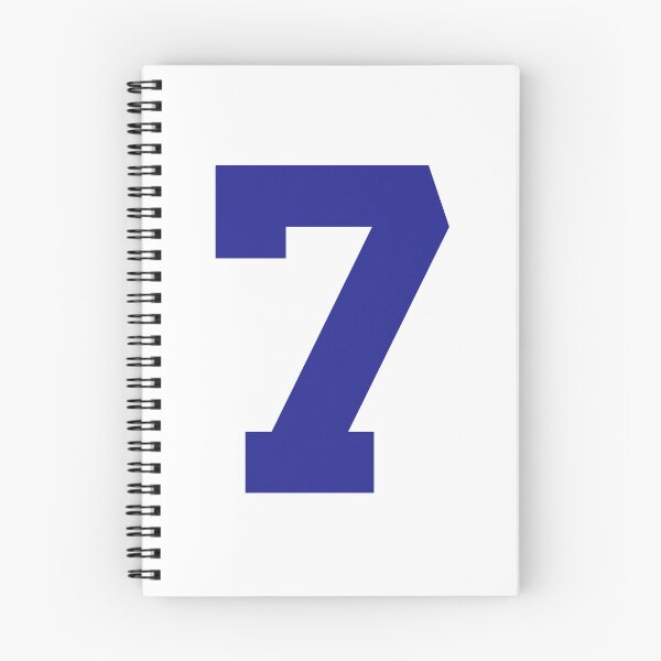 Artikelvorschau, Nummer 7, Blaue Sieben, Sportnummer Sieben entworfen und verkauft von TheCultStuff.