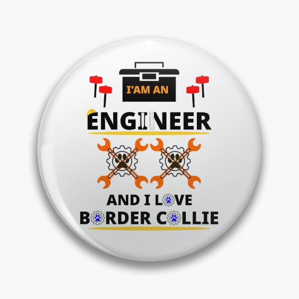 Item preview, i am a engineer and i love Border Collie designed and sold by Jadir.
