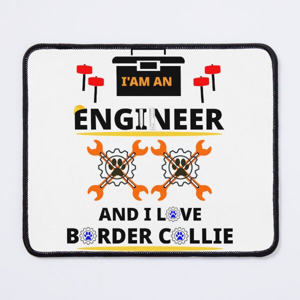 Item preview, i am a engineer and i love Border Collie designed and sold by Jadir.