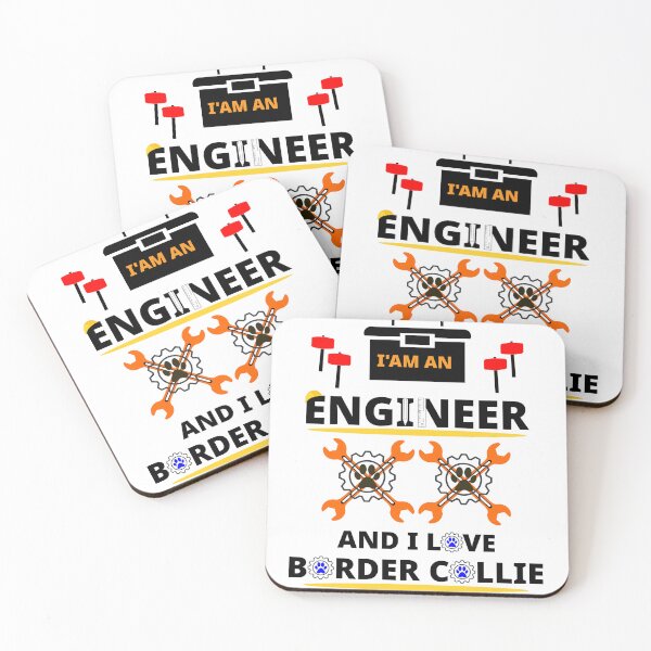 Item preview, i am a engineer and i love Border Collie designed and sold by Jadir.
