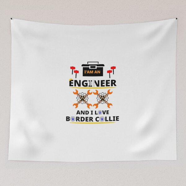 Item preview, i am a engineer and i love Border Collie designed and sold by Jadir.