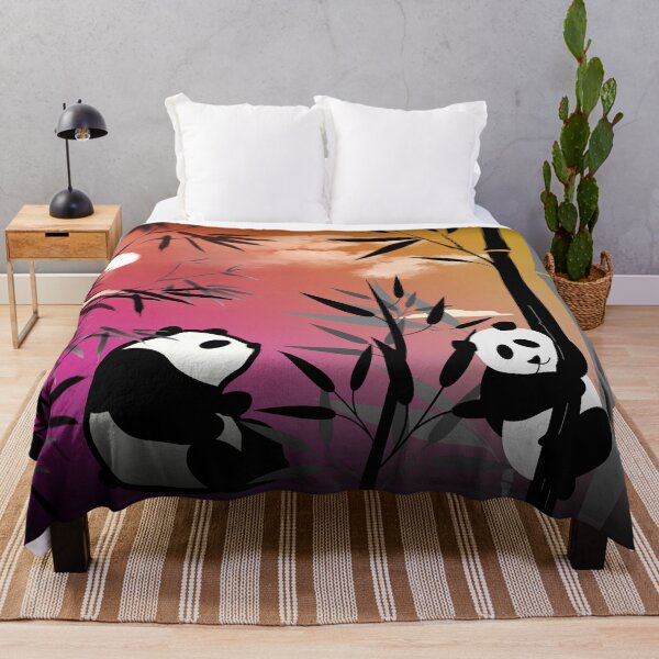 Item preview, Panda in the Bamboo Forest,sunset designed and sold by zzzozzo.