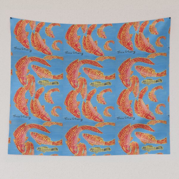Item preview, Nine Red Gold Fish designed and sold by TriciaCurry.