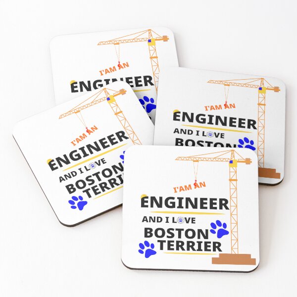 Item preview, i am a engineer and i love  Boston Terrier designed and sold by Jadir.